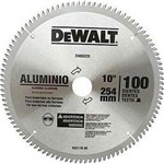 Ficha técnica e caractérísticas do produto Disco de Serra Circular de 10 Pol. para Alumínio/Madeira - 100 Dentes-DEWALT-DW03220