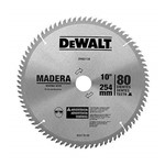 Ficha técnica e caractérísticas do produto Disco de Serra Circular de 10 Pol. para Madeira - 80 Dentes-DEWALT-DW03130