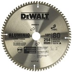 Ficha técnica e caractérísticas do produto Disco de Serra Circular de 10 Pol. para Madeira - 80 Dentes-DEWALT-DW03210