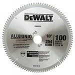 Ficha técnica e caractérísticas do produto Disco de Serra para Alumínio 10" com 100 Dentes - DW03220 - Dewalt