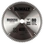 Ficha técnica e caractérísticas do produto Disco de serra widea para madeira 12" 80 Dentes DeWALT DWA03150