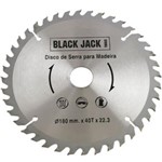 Ficha técnica e caractérísticas do produto Disco de Videa para Madeira 180 X 22,3 Mm - 40 Dentes-Black Jack-J381