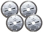 Ficha técnica e caractérísticas do produto Disco Diamantado Turbo 110mm Mundi - 4 Unidades