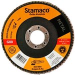 Ficha técnica e caractérísticas do produto Disco Flap de 115mm com Grão 80 para Metal-Stamaco-7074
