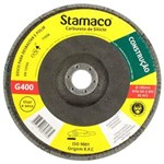 Ficha técnica e caractérísticas do produto Disco Flap de 180mm com Grão 400 para Construção-STAMACO-7135