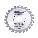 Ficha técnica e caractérísticas do produto Disco para Corte em Madeira 110 Mm X 24 Dentes BLACK JACK