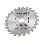 Ficha técnica e caractérísticas do produto Disco para Corte em Madeira 180 Mm X 24 Dentes BLACK JACK