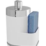 Ficha técnica e caractérísticas do produto Dispenser de Detergente 400ml Pia Cozinha Porta Esponja Branco