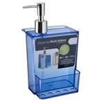 Ficha técnica e caractérísticas do produto Dispenser Multi 12 X 10,6 X 20,8 Cm 600 Ml - Azul Coza