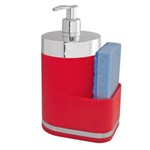 Ficha técnica e caractérísticas do produto Dispenser para Detergente de Pia em Plástico PS Eleganza - Vermelho