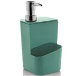 Ficha técnica e caractérísticas do produto Dispenser para Detergente Esponja 650Ml Sabão Líquido Verde Menta