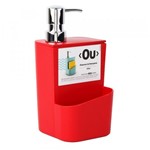 Ficha técnica e caractérísticas do produto Dispenser para Detergente Vermelho 650ml - ou