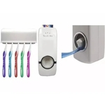 Ficha técnica e caractérísticas do produto Dispenser Para Pasta Dental Com Porta Escovas De Dentes Jx5