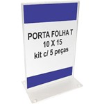 Ficha técnica e caractérísticas do produto Display ou Porta Folha T para Papel 10 X 15 - Kit com 100 Peças