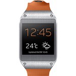 Dispositivo de Pulso Samsung Galaxy Gear com Chamadas de Voz e SMS, Câmera de 1.9 MP e Controle de Mídia - Laranja