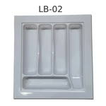 Ficha técnica e caractérísticas do produto Divisor de Talher LB-02 Ajustável (38,5x41,0 cm) Branco