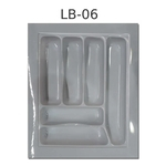 Ficha técnica e caractérísticas do produto Divisor de Talher LB-06 Ajustável (49,4x40,5 cm) Branco