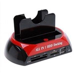 Ficha técnica e caractérísticas do produto Dock Station USB 2 HD Case com Leitor de Cartoes Universal