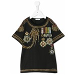 Ficha técnica e caractérísticas do produto Dolce & Gabbana Kids Camiseta com Estampa - Preto
