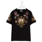 Ficha técnica e caractérísticas do produto Dolce & Gabbana Kids Camiseta Estampada - Preto