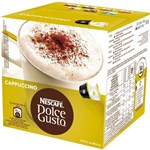 Ficha técnica e caractérísticas do produto Dolce Gusto Cappuccino 200g C/ 16 Cápsulas (8 Café + 8 Leite) - Nescafé - Nestlé