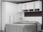 Ficha técnica e caractérísticas do produto Dormitório de Casal 8 Portas Modena Branco - LC Móveis