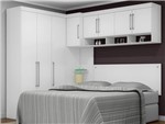 Ficha técnica e caractérísticas do produto Dormitório de Casal 8 Portas Modena Branco LC Móveis