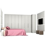 Ficha técnica e caractérísticas do produto Dormitório Modulado de Solteiro C/ 12 Peças - Branco