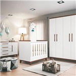 Ficha técnica e caractérísticas do produto Dormitório Wood Branco/Hannover - Planet Baby