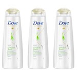 Ficha técnica e caractérísticas do produto Dove Controle de Queda Shampoo 400ml - Kit com 03
