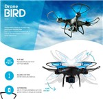 Ficha técnica e caractérísticas do produto Drone com Câmera HD Preto/azul - Multilaser