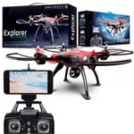 Ficha técnica e caractérísticas do produto Drone Runqia Toys Explorer com Camera Hd Wifi Fpv Grande Rq77-12