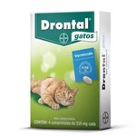 Ficha técnica e caractérísticas do produto Drontal Gatos com 4 Comprimidos. - Bayer