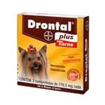 Ficha técnica e caractérísticas do produto Drontal Plus Cães Até 10Kg Sabor Carne - 2 Comprimidos _ Vermífugo Bayer Até 10kg