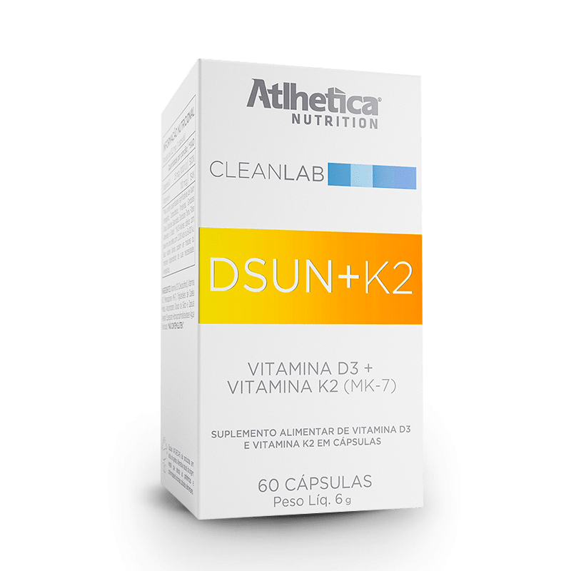 Ficha técnica e caractérísticas do produto DSun + K2 (60 Caps) - Atlhetica Nutrition