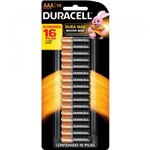 Ficha técnica e caractérísticas do produto Duracell Duralock Pilha Alcalina AAA C/ 16 Unidades