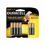 Ficha técnica e caractérísticas do produto Duracell Pilha Alcalina AAA Leve 12 Pague 8
