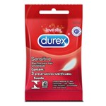Ficha técnica e caractérísticas do produto Durex Preservativo Sensitive 3 Unidades