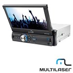 Ficha técnica e caractérísticas do produto DVD Automotivo Multilaser C/ TV Digital GPS e Tela LCD 7? Retrátil