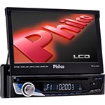 CD Player Automotivo Philco PCA660 com Tela de 7”, Rádio AM/FM, Função ID3, Entradas para Cartão de Memória, Auxiliar e USB + Controle Remoto