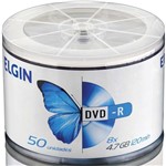 Ficha técnica e caractérísticas do produto DVD Gravavel DVD-R 4,7GB/120MIN/16X (7897013526404) - Elgin