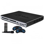 Ficha técnica e caractérísticas do produto Dvd Lenoxx Game com Karaoke USB DK-420 Bivolt