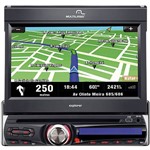 DVD Player Automotivo Multilaser P3156 Tela 7" - TV Digital, GPS, Entradas USB, SD, AUX e Rádio AM/FM