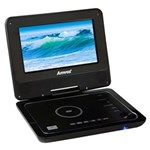 Ficha técnica e caractérísticas do produto DVD Player Portátil Amvox AMD 1100 C/ Tela LCD 7", Entrada USB e Slot P/ Cartão