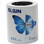 Ficha técnica e caractérísticas do produto Dvd-r 4.7gb 120min 16x / 100un / Elgin