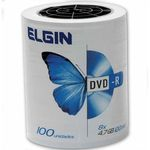 Ficha técnica e caractérísticas do produto Dvd-r 4.7gb 120min 16x / 100un / Elgin