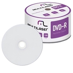 Ficha técnica e caractérísticas do produto DVD-R 4.7Gb Disco Imprimível com 50 mídias DV052 Multilaser