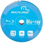 Ficha técnica e caractérísticas do produto Dvd-r 4x Shirink Blu-ray Print Branco Dv057 C/ 10 - Multilaser