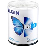 Ficha técnica e caractérísticas do produto DVD-R com Logo 100 Midias Elgin 4.7gb 16X