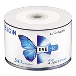 Ficha técnica e caractérísticas do produto DVD-R Elgin Midia 4.7GB 120min 16x Bulk 50